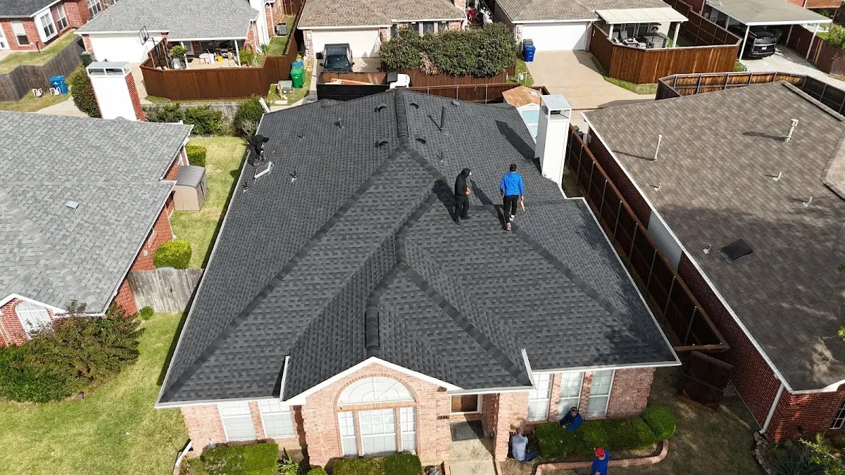 Slate & Tile Roof Repair work in progress on a Peoria property